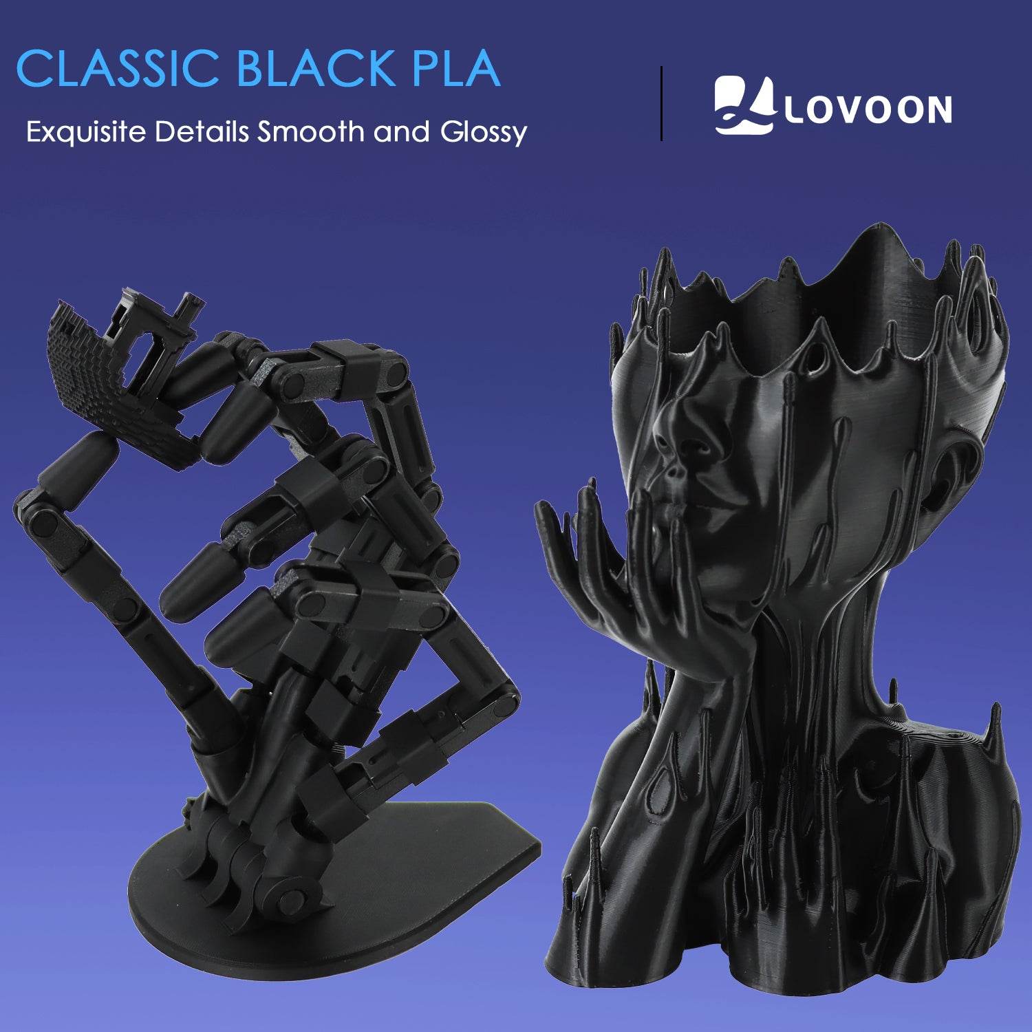 PLA Filament Regular Black - Lovoon