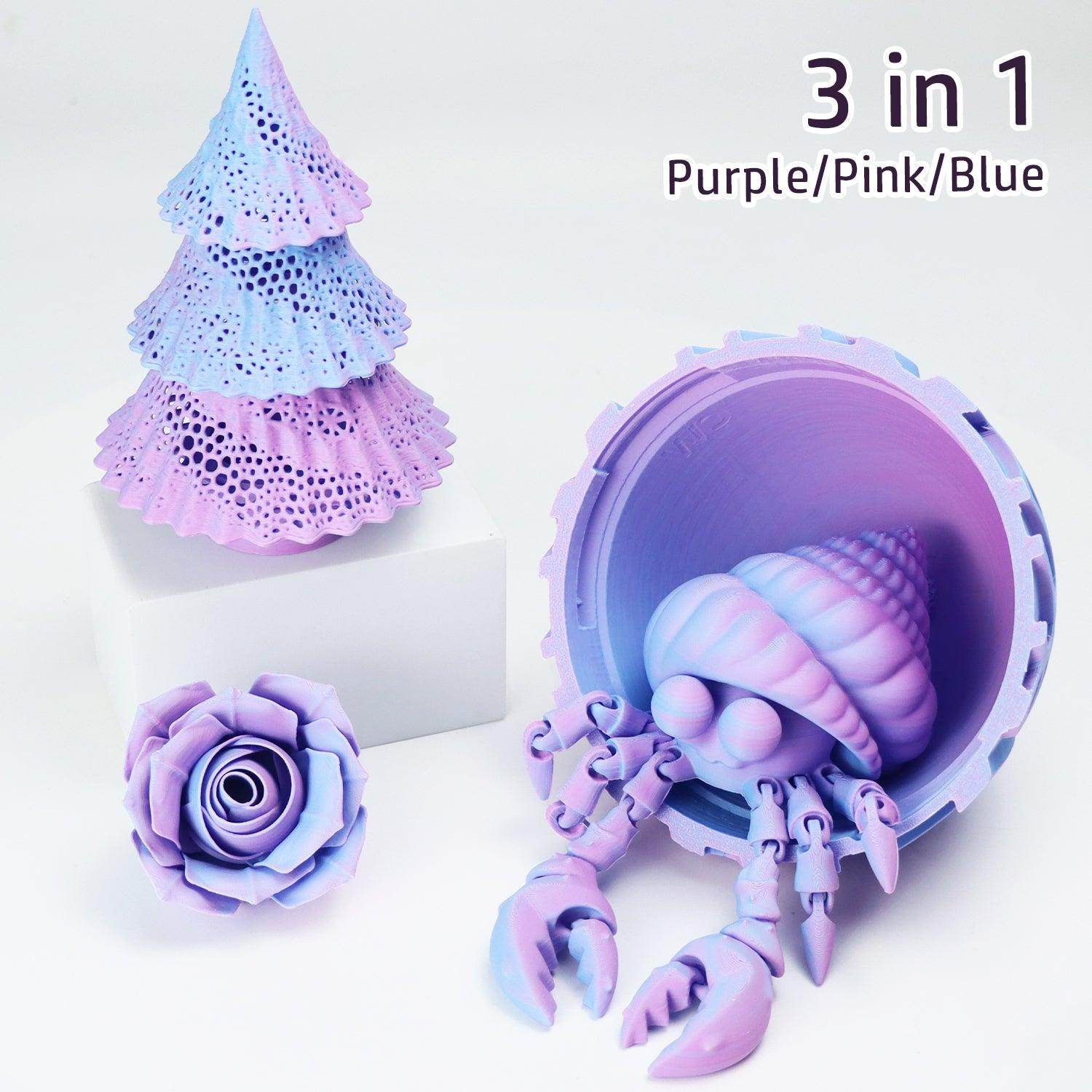 Matte Tricolor PLA Filament Purple-Pink-Blue - Lovoon