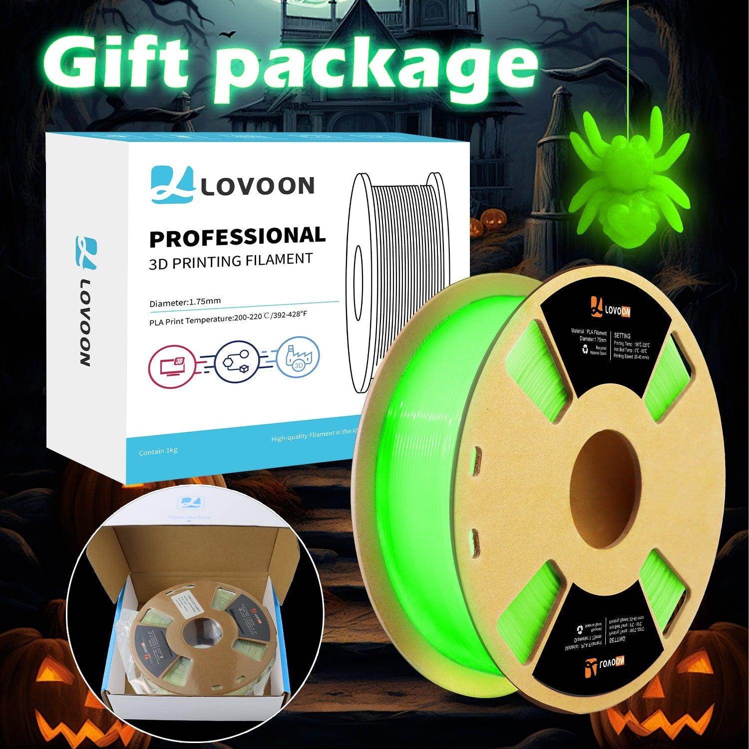 Glow in the Dark PLA Filament Green - Lovoon