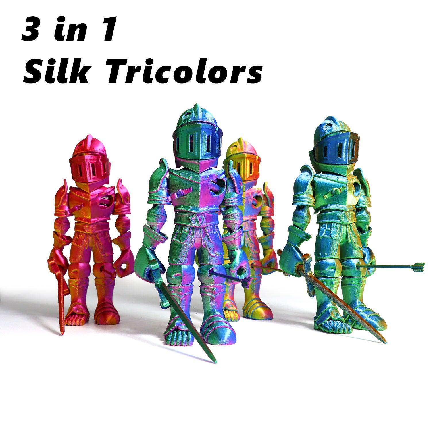Tricolor Silk PLA Filament Red-Yellow-Blue - Lovoon
