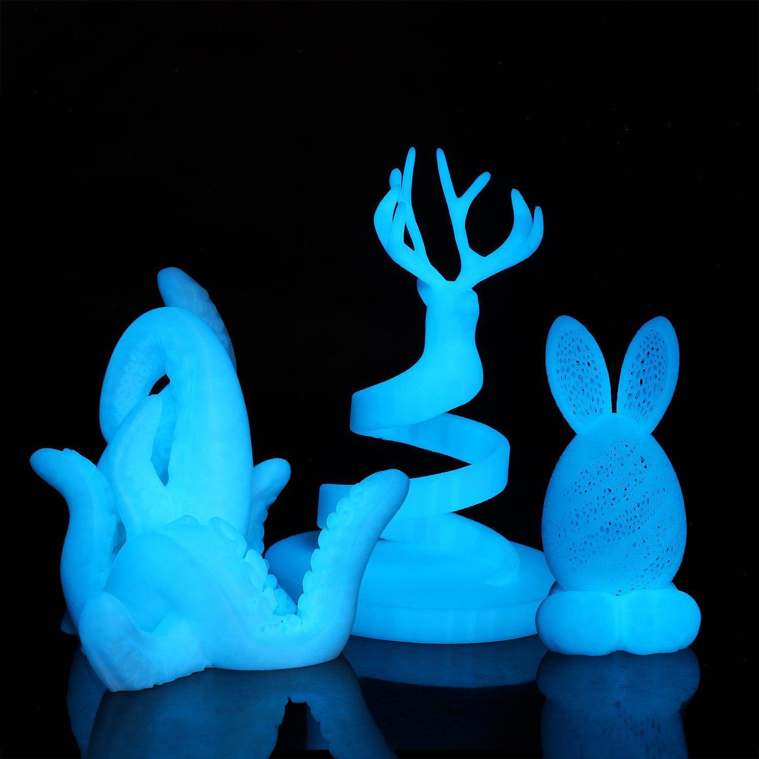 Glow in the Dark PLA Filament Sky Blue - Lovoon