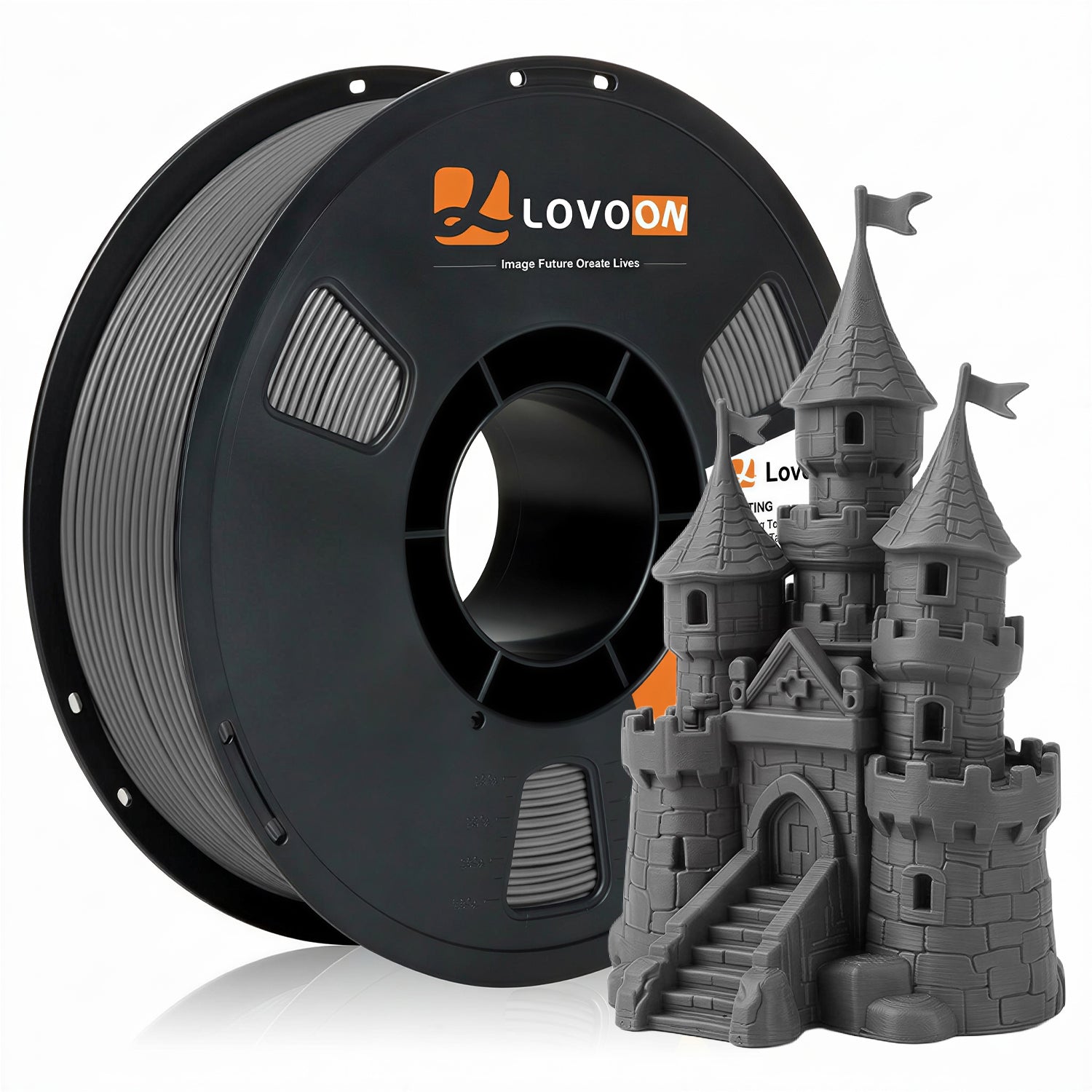 LOVOON PLA Filament 1kg- Dark Grey