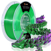 2color Silk Green/Purple