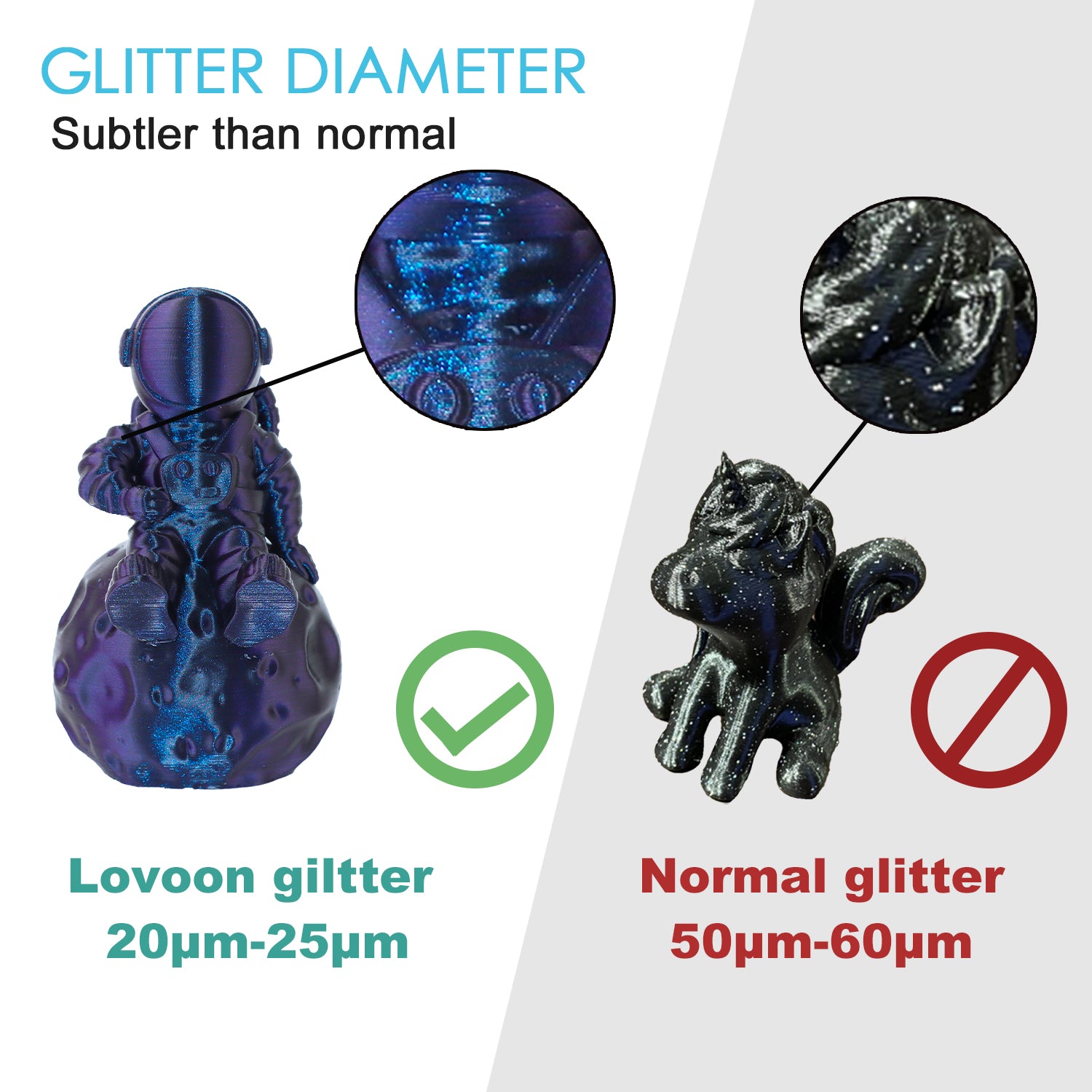 Sparkle PLA Filament Galaxy Purple-Blue Upgraded