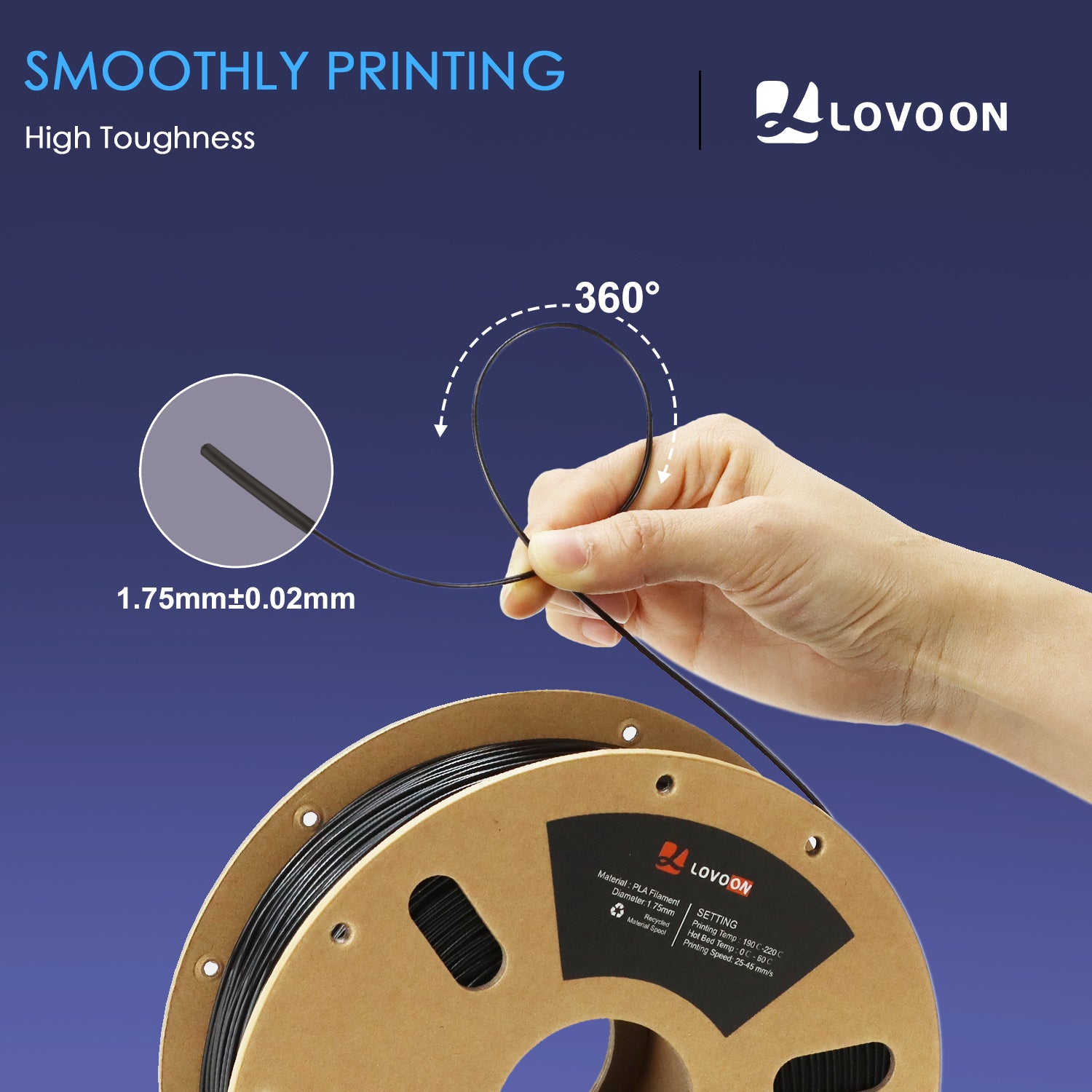 PLA Filament Regular Black